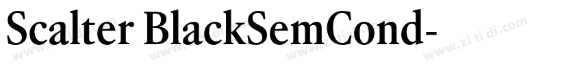 Scalter BlackSemCond字体转换